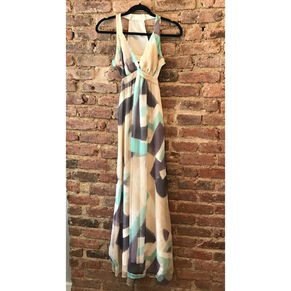 Sold ❌ Armani Exchange Silk Pastel Maxi Dress - Picture 8 of 8